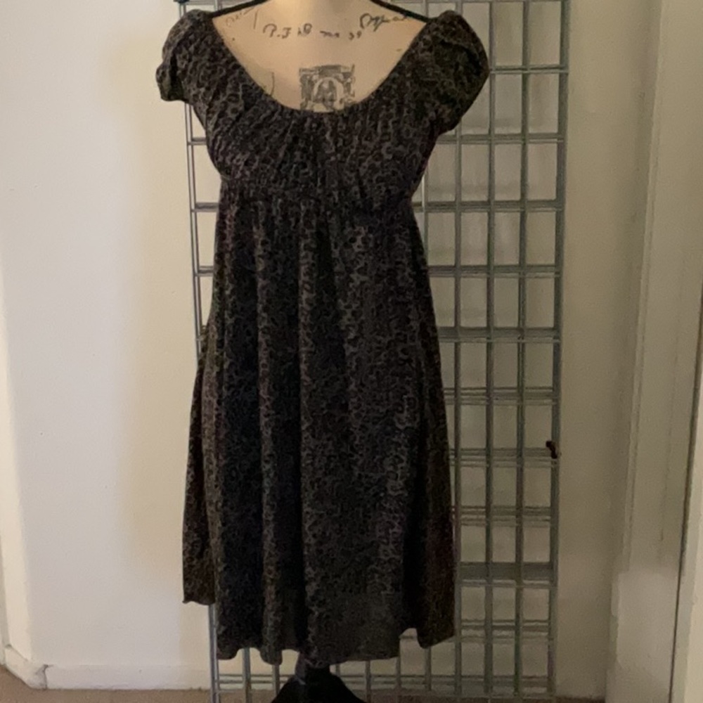Heart Crowns On or off the shoulder Summer Dress animal print